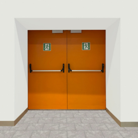 Double Fire Doors
