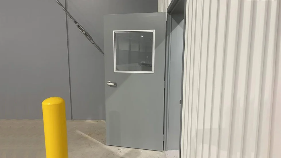 Industrial entry doors pre-hung, dual-skin, personal access door