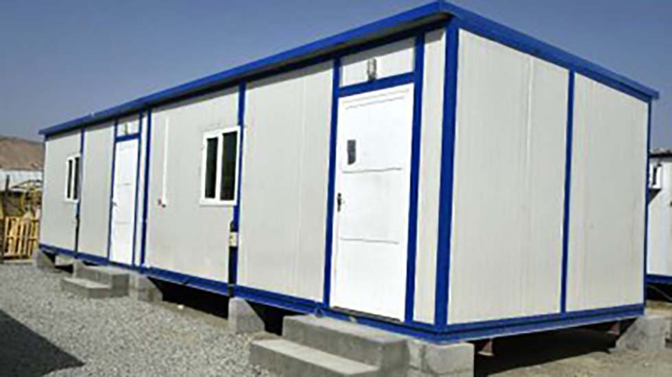 Transportable buildings with secured doors