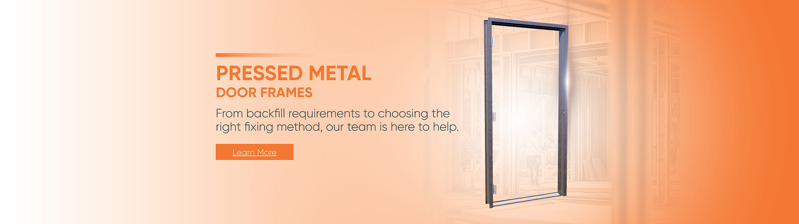 pressed metal door frames banner