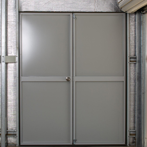 double steel-fire door