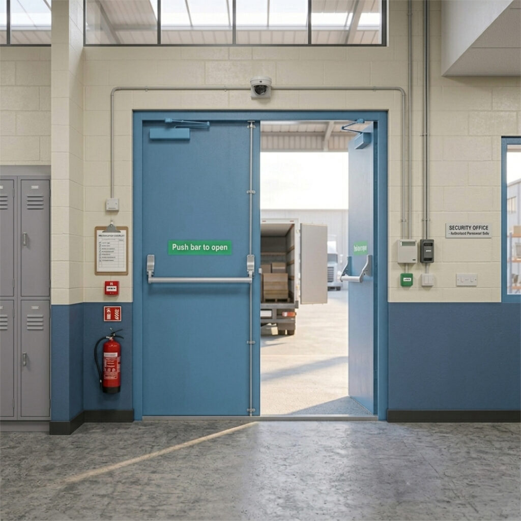 double fire doors