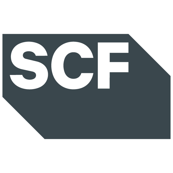 SCF Containers monochromed logo