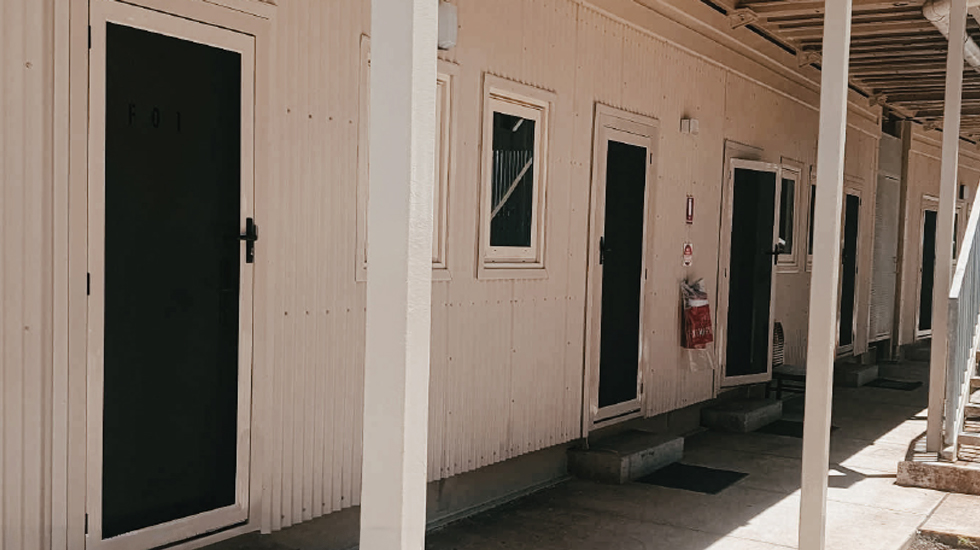 nauru accommodation village larnec doors installed