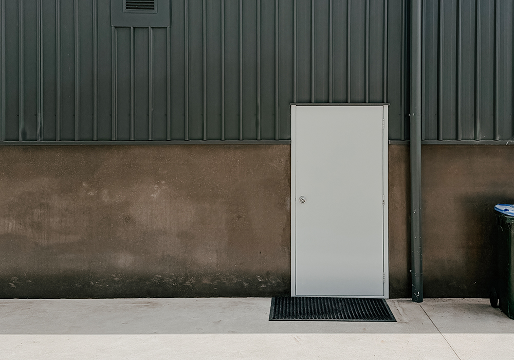 Larnec steel-clad shed doors
