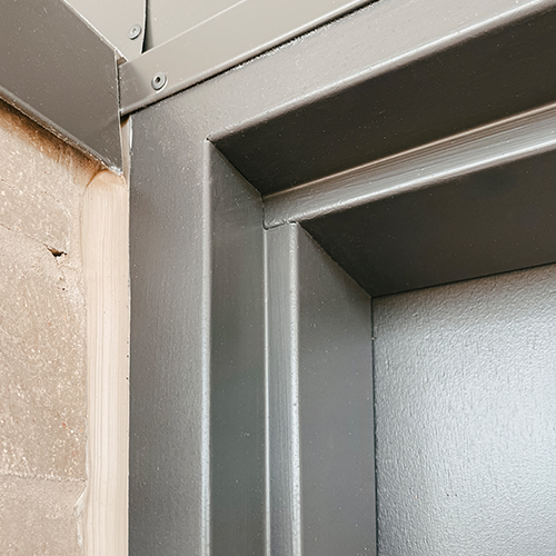 larnec non-fire-rated steel door frame