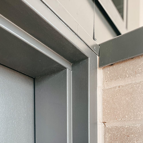 non-fire-rated steel door frame